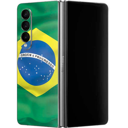 Brazil Flag Galaxy Z Fold4 5G Skin